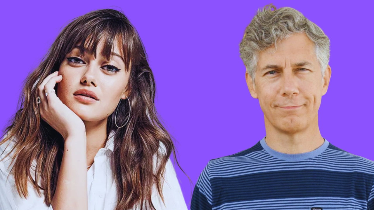 Ella Purnell on left and Chris Parnell on right.