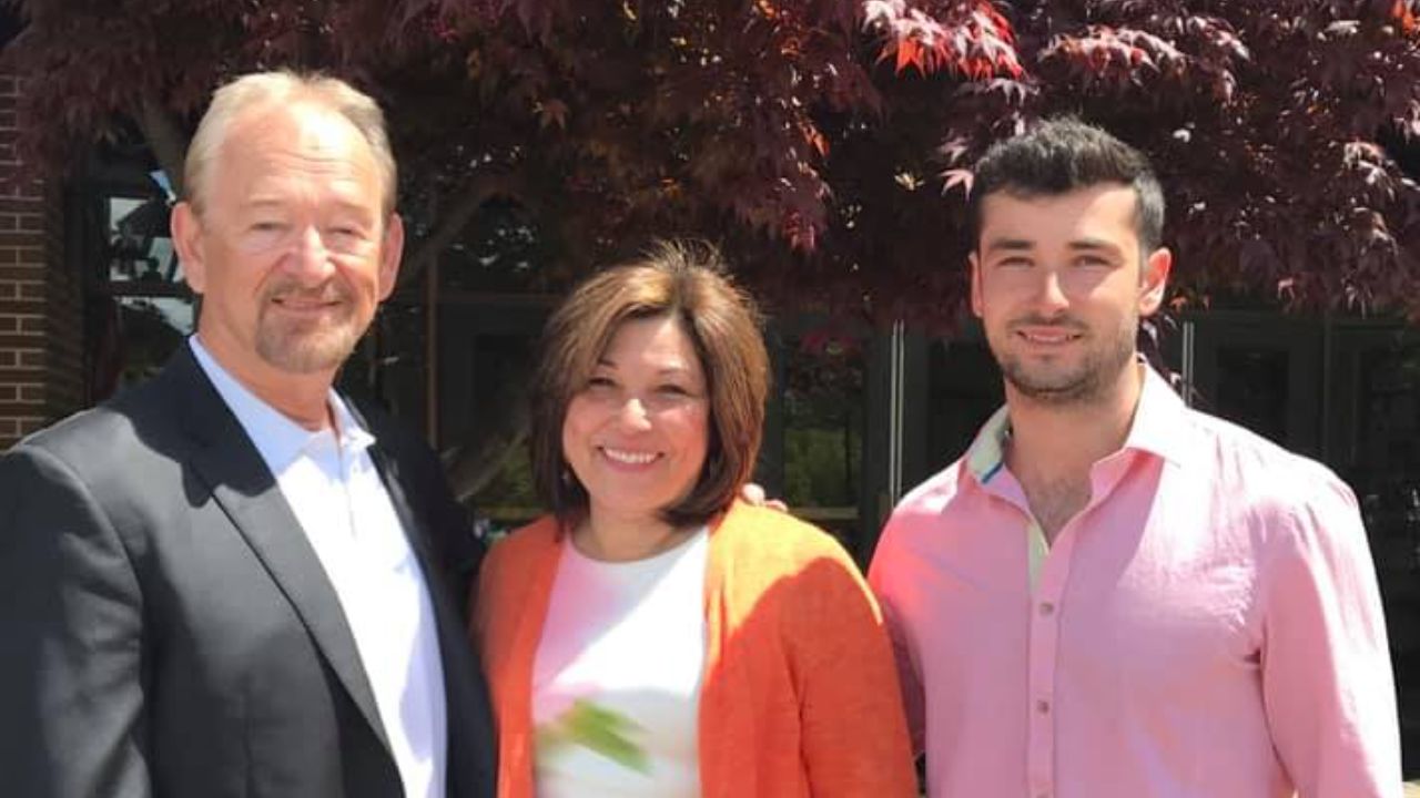 Nick Dorka with his father and mother.