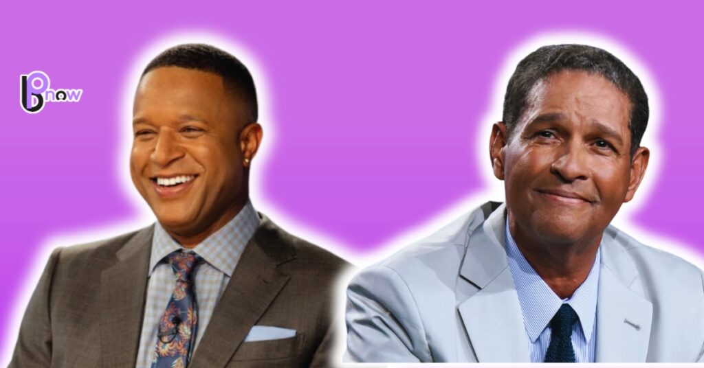 Bryant Gumbel on the right side and Craig Melvin on the left side.