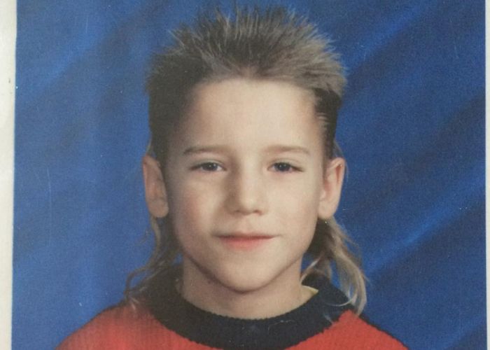 Dustin Milligan's childhood photo